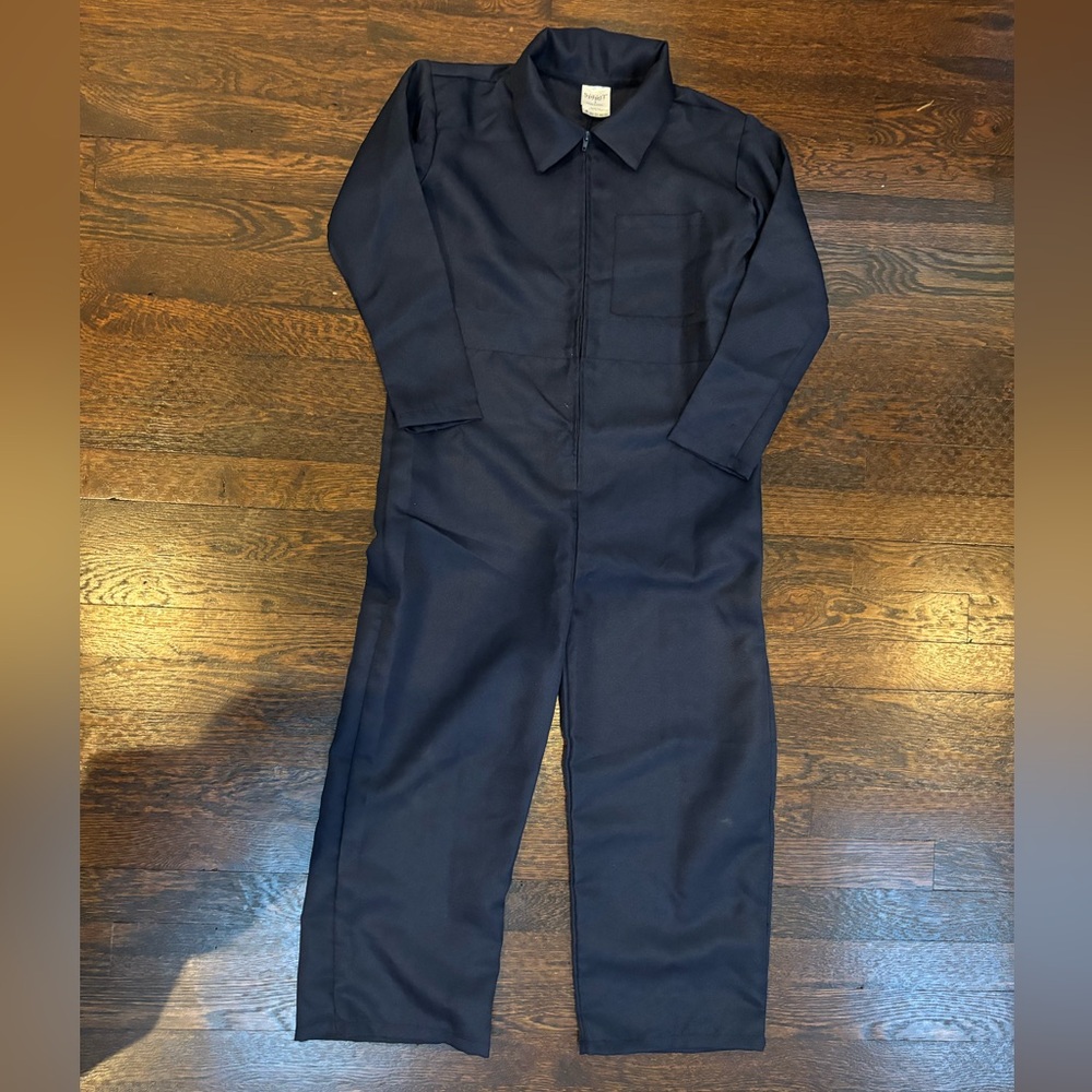 Youth Small blue zipper front jumpsuit, Michael Myers or Mechanic